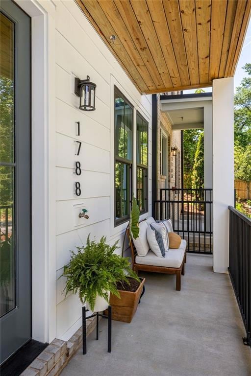 Covered front porch