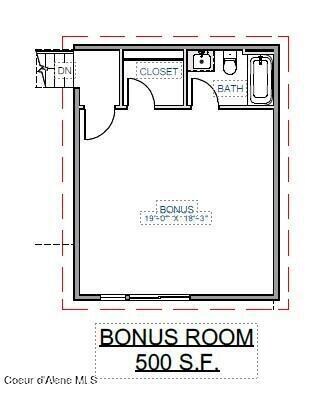 Helena bonus room floor plan
