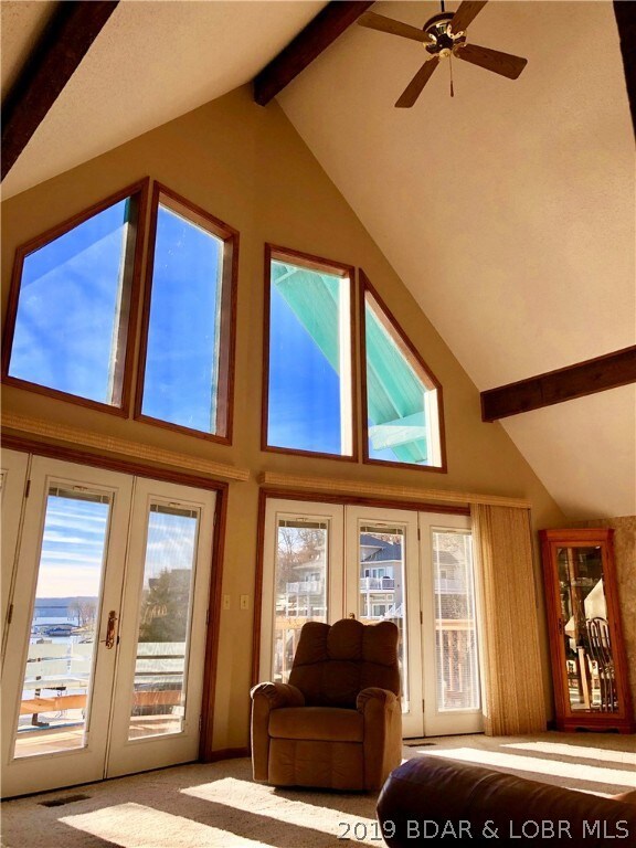 Vaulted ceilings with tons of natural light