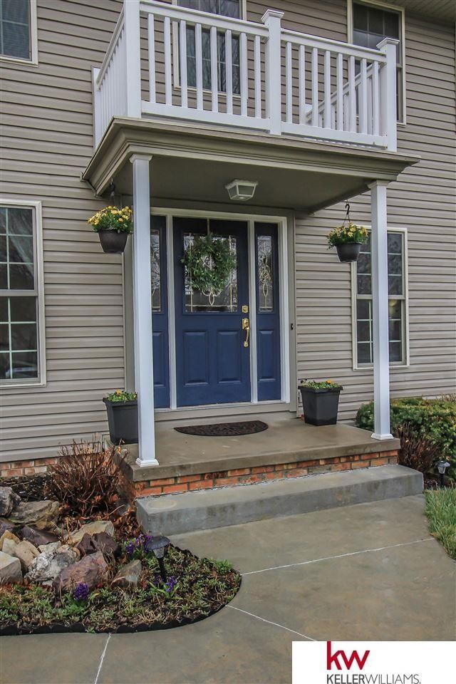 Stamped concrete walk