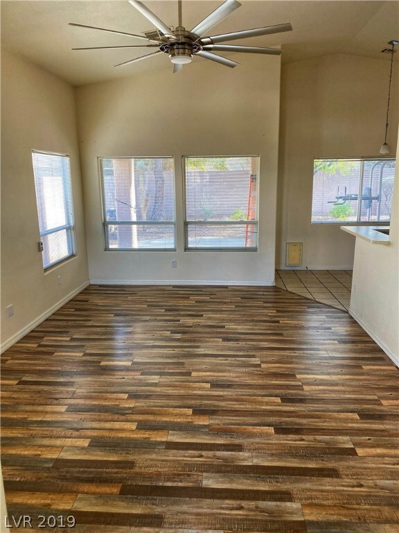 Beautiful great room with a new wood floor!