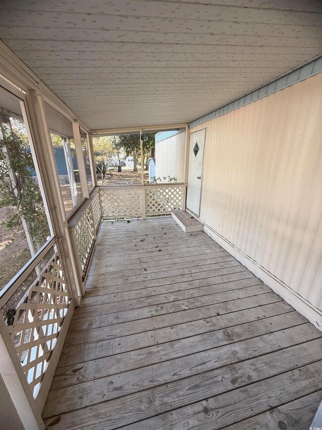 View of wooden terrace