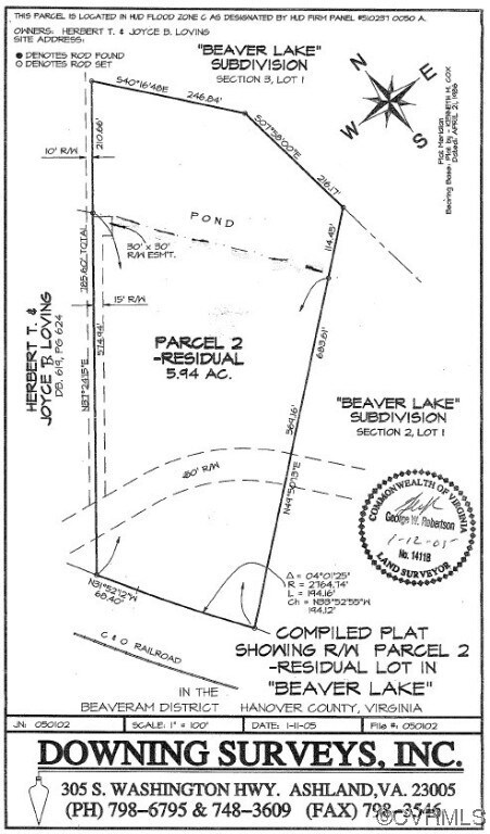 5.94 Acre Lake Front Lot