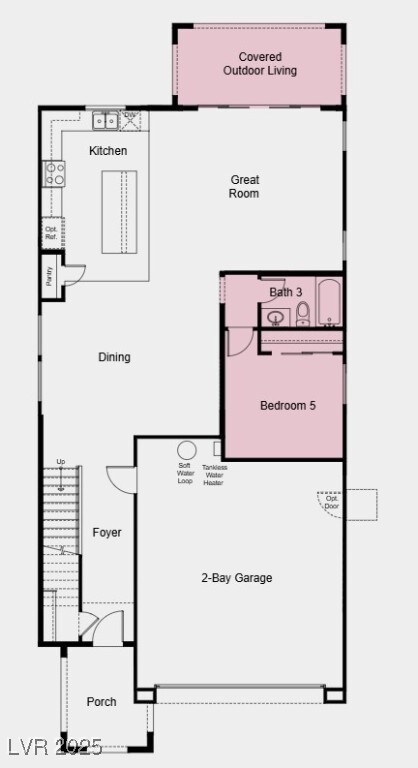 Structural options added include: downstairs bedro