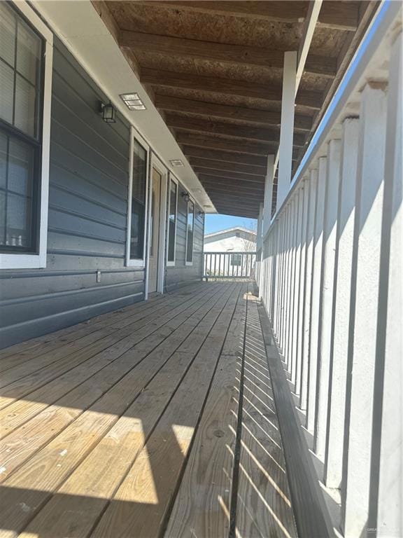 View of deck