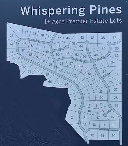 Whispering Pines map