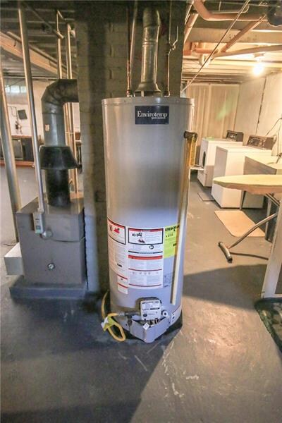New hot water tank.