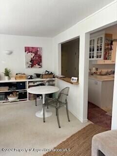 living into kitchen
