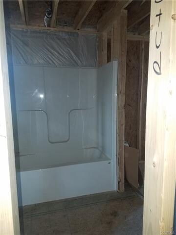 Unfinished full bath 2nd floor