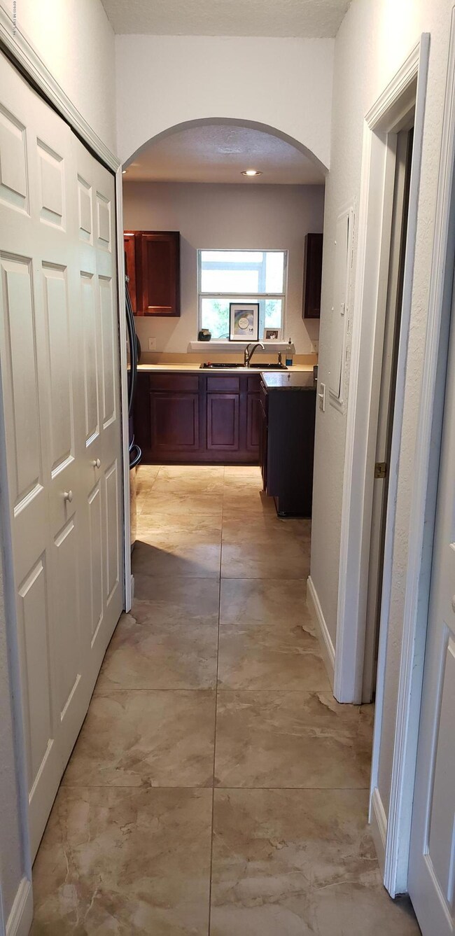 Hall leading to kitchen