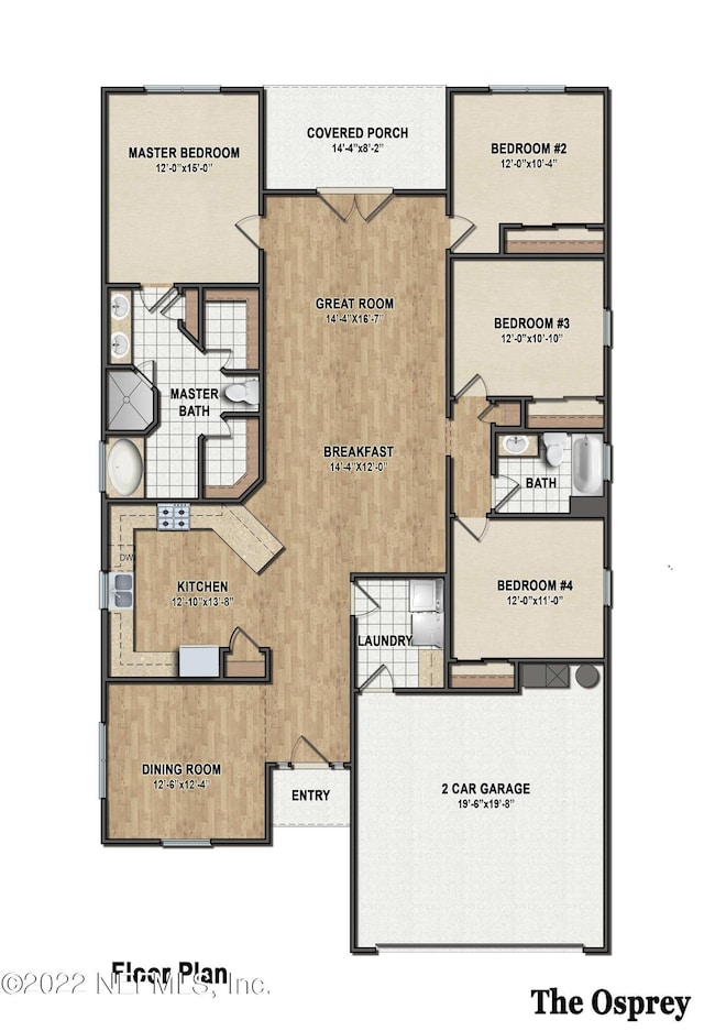 4 Bedroom Floor Plan