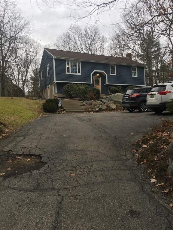 Front view of the home