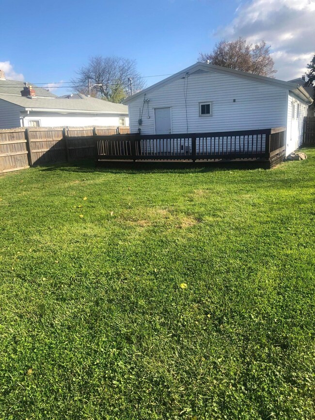 back of the house and deck