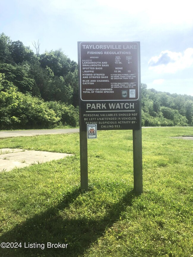 Lake sign