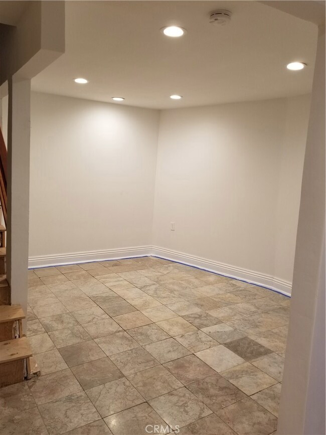 Dining area with marble floors.