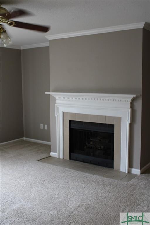 Fireplace in Great room