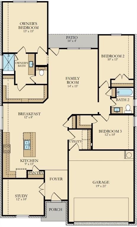 Lantana II - Spacious One-Story Plan