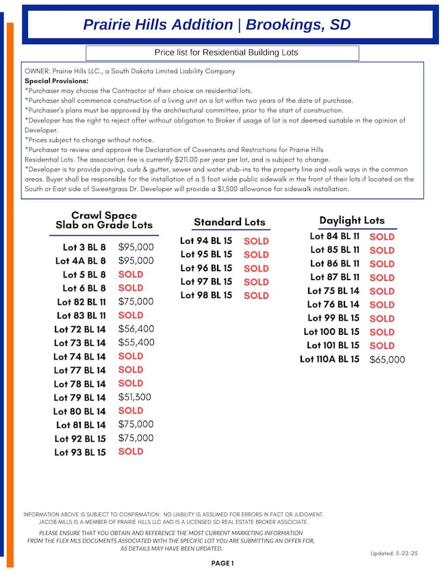 Copy of Prairie Hills Addition Residenti