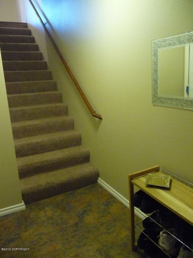 Heading upstairs
