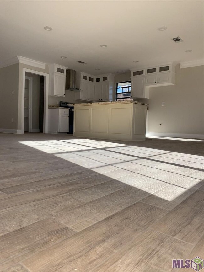 living room, dining room kitchen combo