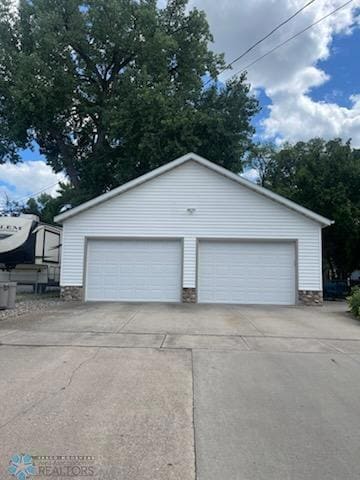 Large Garage with oversized doors