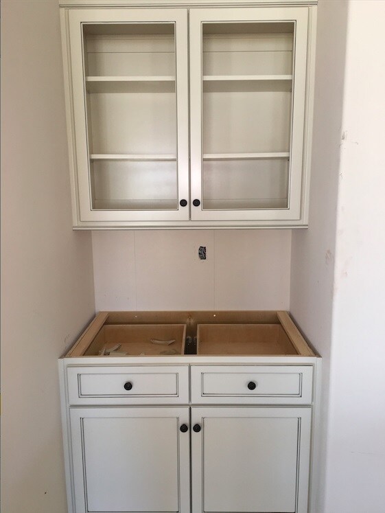 Extra cabinets in your kitchen! Great for a bar ar