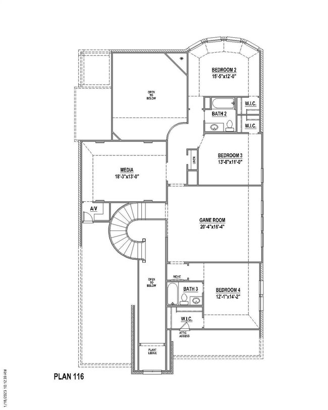 2nd Level Floor Plan