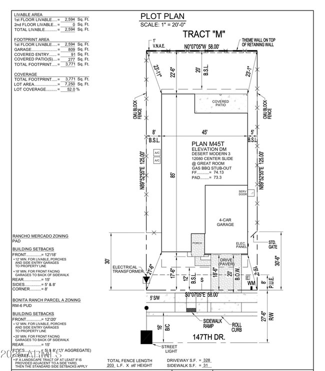 Lot 1189 Plot Plan
