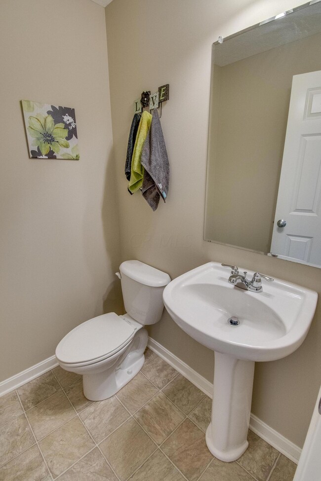 First floor half bath