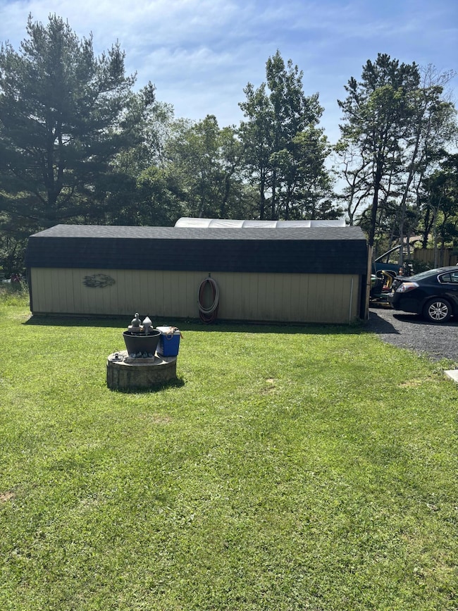 rear of home