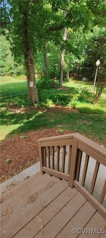 View of deck