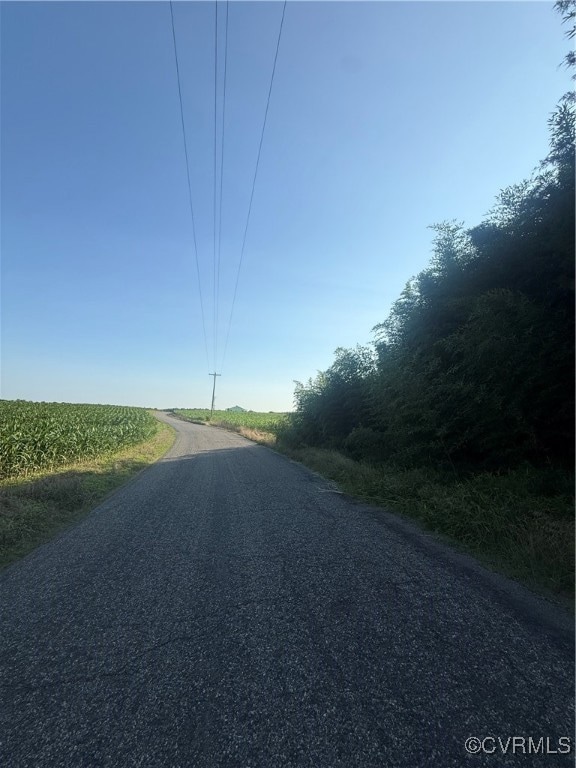 View of asphalt road