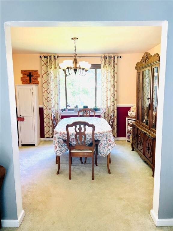 Dining room view from living room