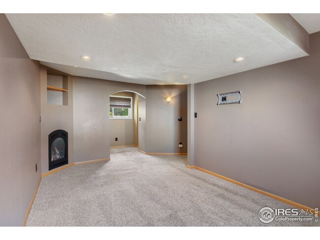 The main bedroom is a special retreat with walk-in closet, fireplace and oversized shower.