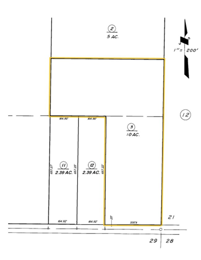 10 ac Plot Map