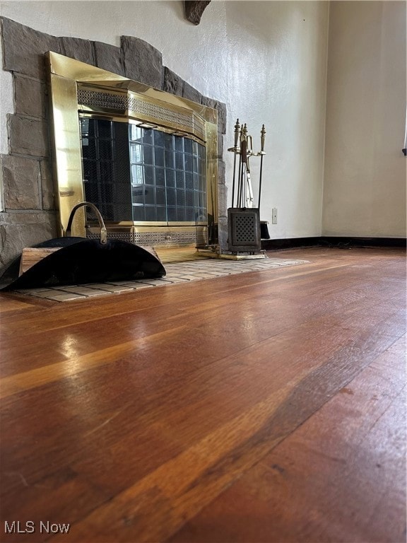 Originial hardwood floors.