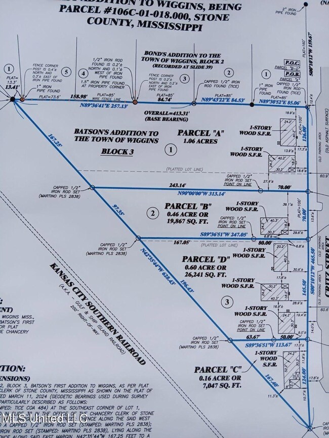 New lot lines N Critz
