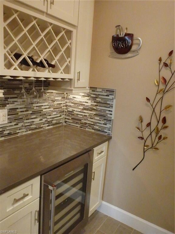 Wine bar with cooler