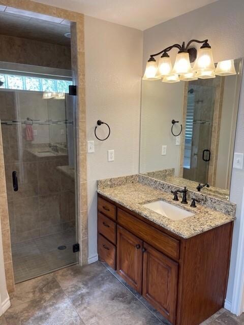 Custom Shower with glass door