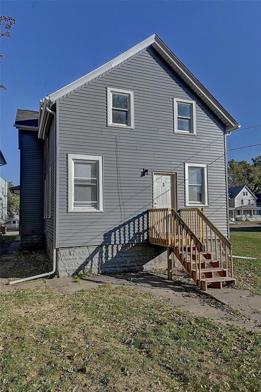 Rear of building