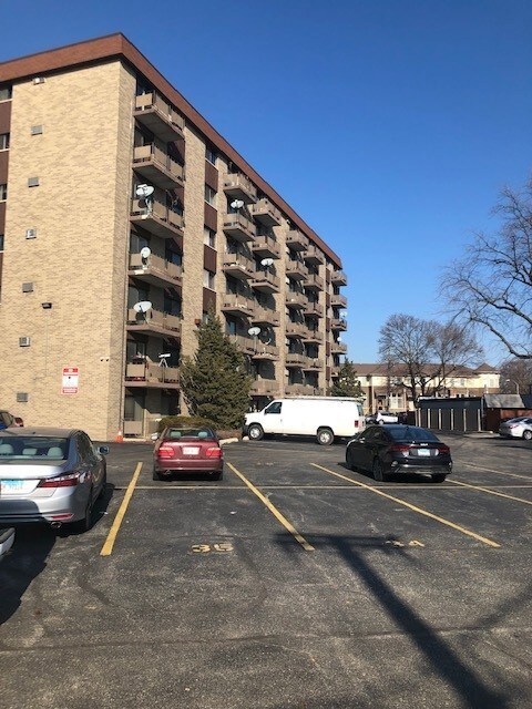 Rear View With Parking Lot