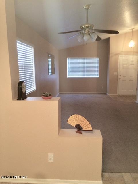 View of living room and entrance