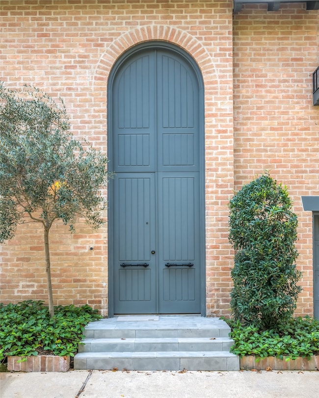 Mahogany front doors