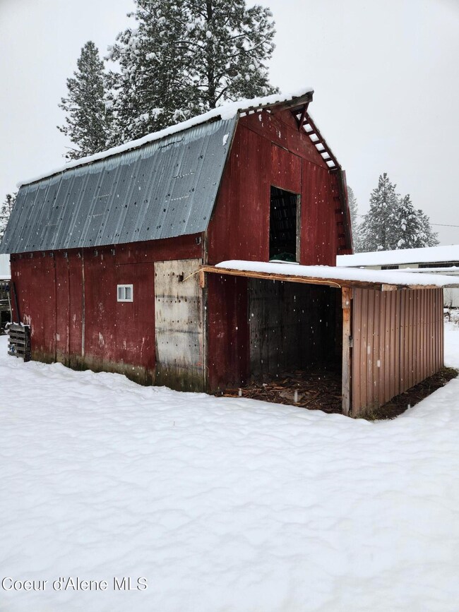 back of the barn