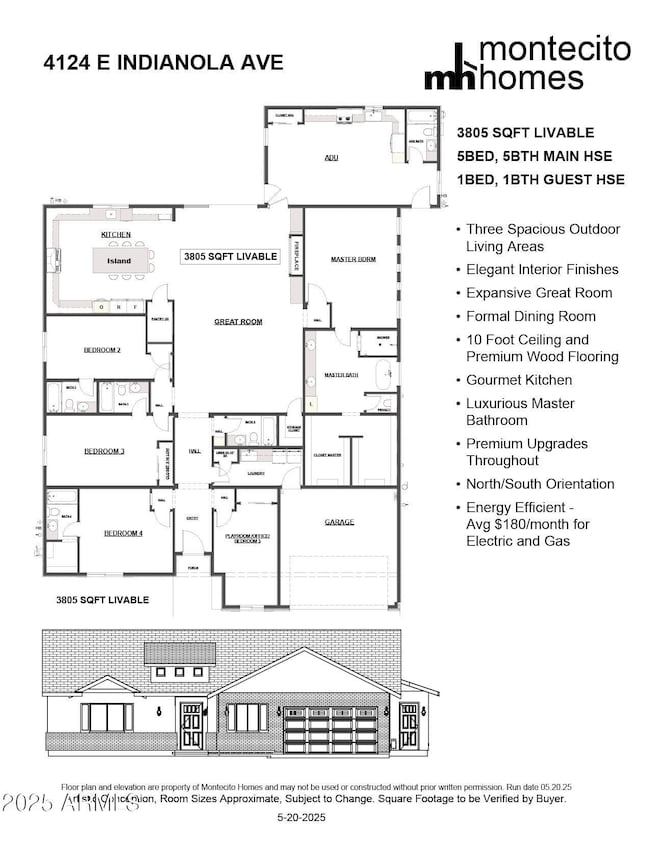 Indianola Floor Plan w-features, (no con