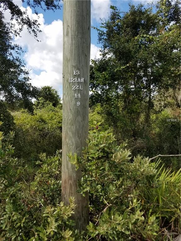 Close Up of Telephone Pole for Property Location P