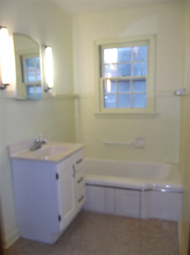 This bathroom has a most interesting feature.  The