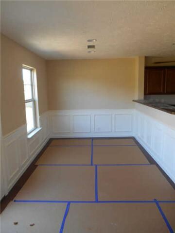 dining room with chair rail & wainscoting
