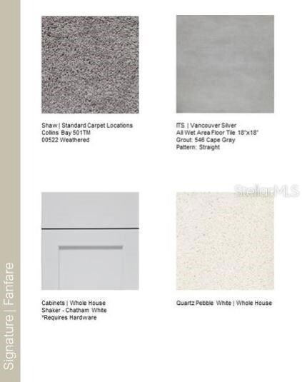 Design Selections ~ Home is under construction, selections are subject to change