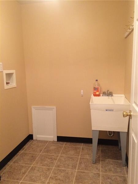 First floor laundry